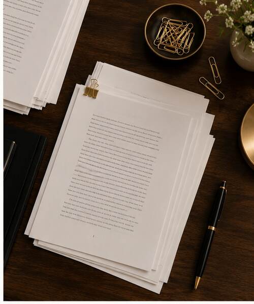 A finished manuscript and resources